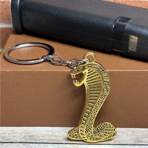 Ford Mustang Cobra Keychain - Racing Key Chain - Shelby Keychain.